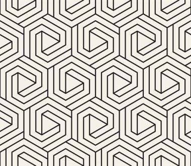 Vektör kusursuz desen. Modern stil soyut doku. Tekrarlanan geometrik fayanslar