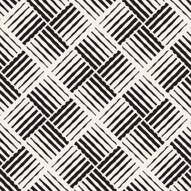 Sorunsuz soyut çizilmiş desen ver. Vektör Serbest çizgiler arka plan doku. Mürekkep fırça darbeleri geometrik tasarım.