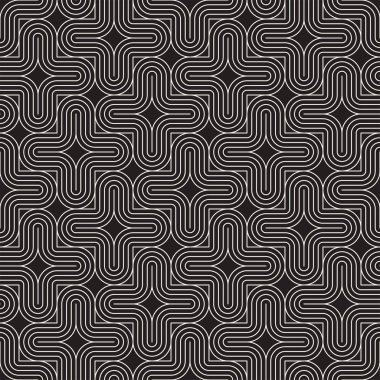 Vektör kusursuz desen. Modern stil soyut doku. Tekrarlanan geometrik fayanslar