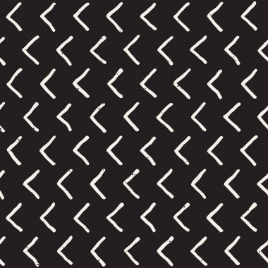 Elle çizilmiş stil etnik seamless modeli. Siyah ve beyaz soyut grungy geometrik arka plan.