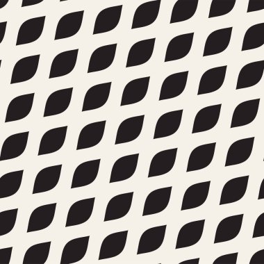 Dalgalı çizgiler desen vektör sorunsuz siyah ve beyaz el çekilmiş