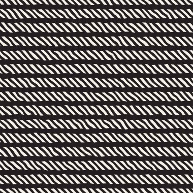 Elle çizilmiş çizgiler seamless modeli. Soyut geometrik döşeme arka plan. FreeHand siyah beyaz doku.