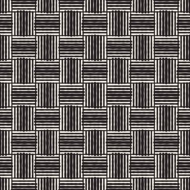 Sorunsuz soyut çizilmiş desen ver. Vektör Serbest çizgiler arka plan doku. Mürekkep fırça darbeleri geometrik tasarım.