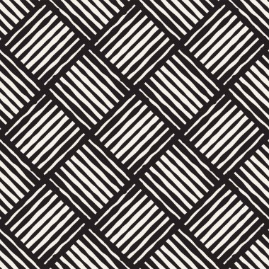 Sorunsuz soyut çizilmiş desen ver. Vektör Serbest çizgiler arka plan doku. Mürekkep fırça darbeleri geometrik tasarım.