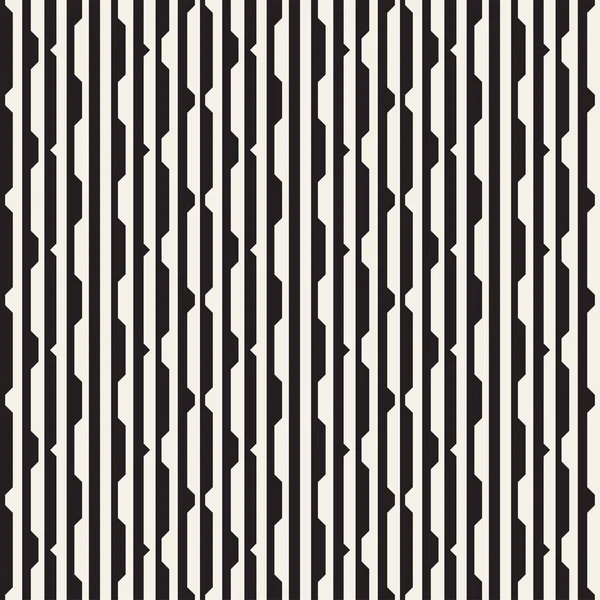 Patrón de líneas de medio tono blanco y negro sin costuras vectoriales. Diseño de fondo retro geométrico abstracto . — Vector de stock