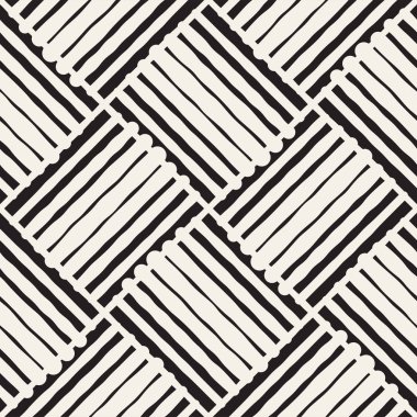 Sorunsuz soyut çizilmiş desen ver. Vektör Serbest çizgiler arka plan doku. Mürekkep fırça darbeleri geometrik tasarım.