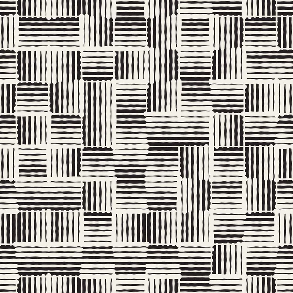 Nahtlose abstrakte Muster von Hand gezeichnet. Vektor-Freihandlinien Hintergrundtextur. Tusche Pinselstriche geometrisches Design. — Stockvektor