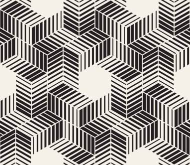 Vektör seamless modeli. Modern şık soyut doku. Geometrik yinelenen döşer çizgili öğeleri ben