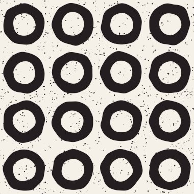 Elle çizilmiş stil etnik seamless modeli. Siyah ve beyaz soyut grungy geometrik arka plan.