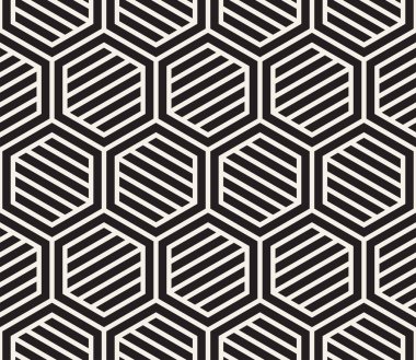 Vektör seamless modeli. Modern şık soyut doku. Geometrik yinelenen döşer çizgili öğeleri ben