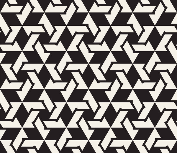 Векторный бесшовный шаблон. Современная стильная абстрактная текстура. Повторение геометрической плитки из полосатых элементов i
