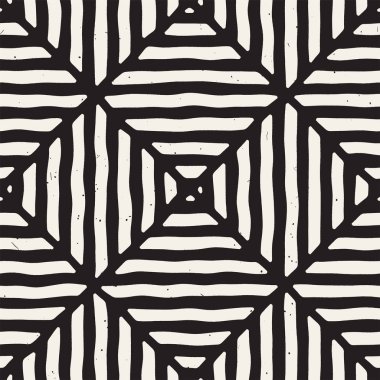 Elle çizilmiş sorunsuz yinelenen desen fayans hatları ile. Grungy freehand arka plan dokusu.