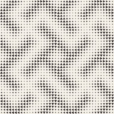 Şık noktalı resim doku. Rasgele boyutu şekillerle sonsuz arka plan. Vektör seamless modeli.