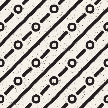 Elle çizilmiş stil etnik seamless modeli. Siyah ve beyaz soyut grungy geometrik arka plan.