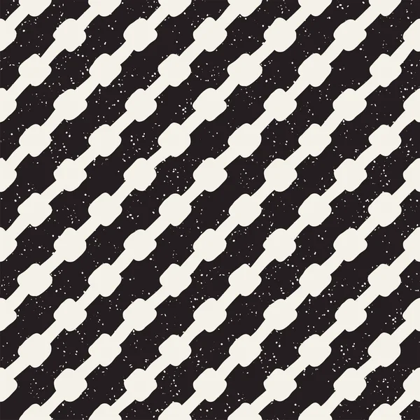 Estilo dibujado a mano patrón sin costura étnica. Fondo geométrico grueso abstracto en blanco y negro . — Vector de stock
