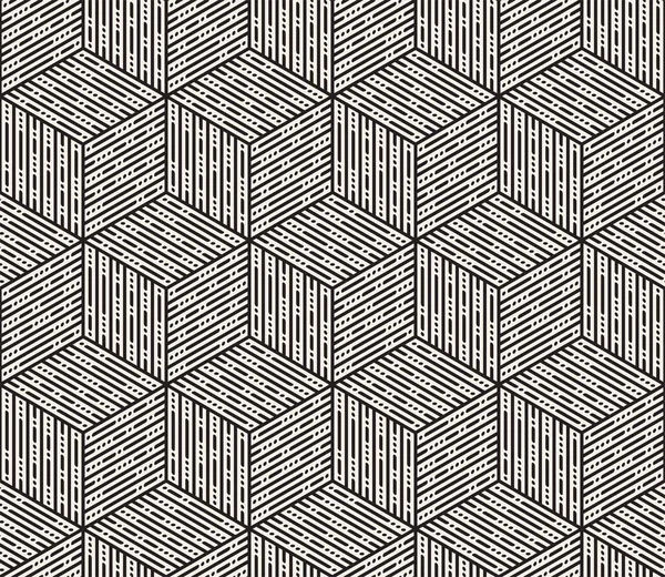 Vektor nahtlose Muster. moderne stilvolle abstrakte Textur. Wiederholung geometrischer Fliesen aus gestreiften Elementen i — Stockvektor