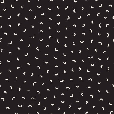 Dikişsiz soyut geometrik desen retro memphis tarzı. Scatteres şekiller arka plan vektör.