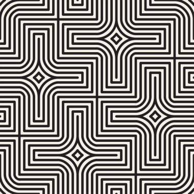 Vektör kusursuz desen. Modern stil soyut doku. Tekrarlanan geometrik fayanslar