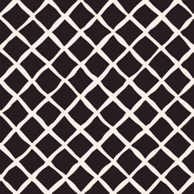 Sorunsuz soyut çizilmiş desen ver. Vektör Serbest çizgiler arka plan doku. Mürekkep fırça darbeleri geometrik tasarım.