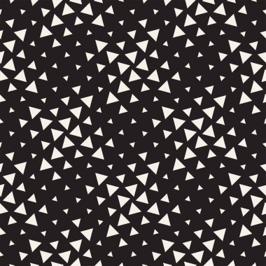 Şık noktalı resim doku. Rasgele boyutu şekillerle sonsuz arka plan. Vektör seamless modeli.