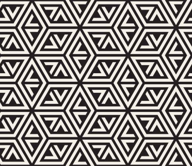 Vektör seamless modeli. Modern şık soyut doku. Geometrik yinelenen döşer çizgili öğeleri ben