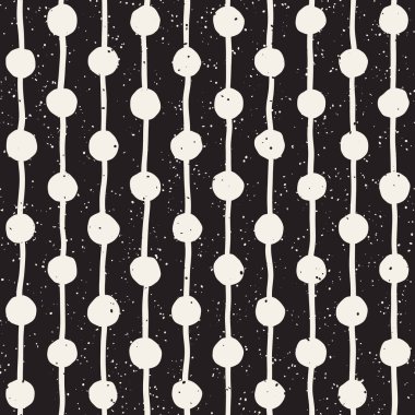 Elle çizilmiş çizgiler seamless grungy modeli. Siyah ve beyaz soyut geometrik Yinelenen doku.