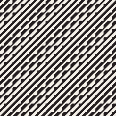 Vektör sorunsuz siyah ve beyaz noktalı çizgiler kılavuz deseni. Geometrik arka plan tasarlamak.