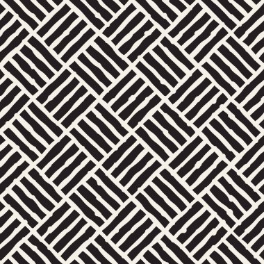 Sorunsuz soyut çizilmiş desen ver. Vektör Serbest çizgiler arka plan doku. Mürekkep fırça darbeleri geometrik tasarım.