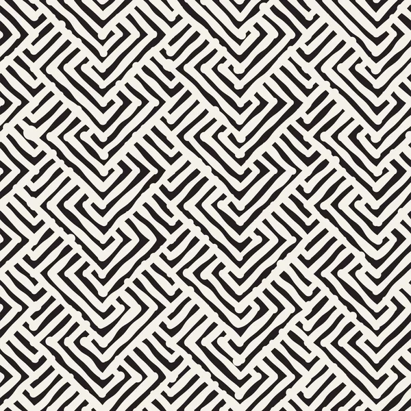 Бесшовный абстрактный рисунок вручную. Векторные свободные линии текстуры фона. Геометрический дизайн мазков чернил . — стоковый вектор