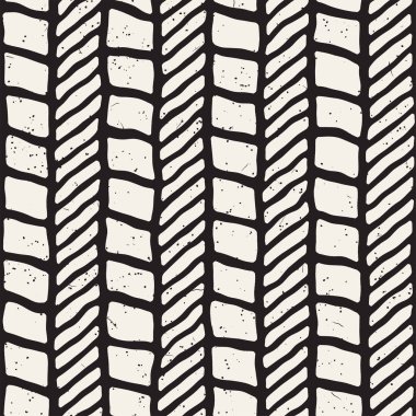 Basit mürekkep geometrik desen. Tek renkli siyah ve beyaz konturlar arka plan. Tasarımınız için elle çizilmiş doku