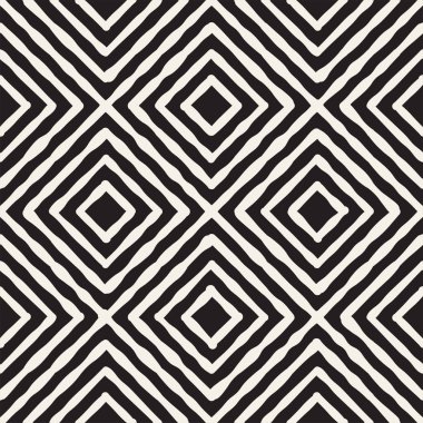 Elle çizilmiş çizgili seamless modeli darbeleri döşeme ile. Soyut serbest doku için yazdırma