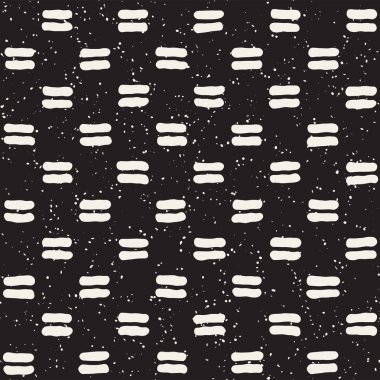 Elle çizilmiş stil etnik seamless modeli. Siyah ve beyaz soyut grungy geometrik arka plan.