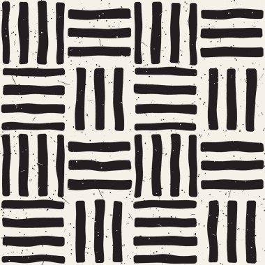 Elle çizilmiş sorunsuz yinelenen desen fayans hatları ile. Grungy freehand arka plan dokusu.