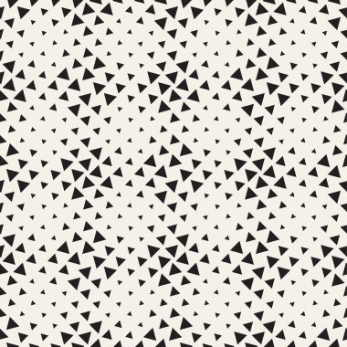 Şık noktalı resim doku. Rasgele boyutu şekillerle sonsuz arka plan. Vektör seamless modeli.