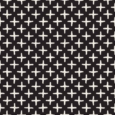 Elle çizilmiş stil etnik seamless modeli. Siyah ve beyaz soyut grungy geometrik arka plan.