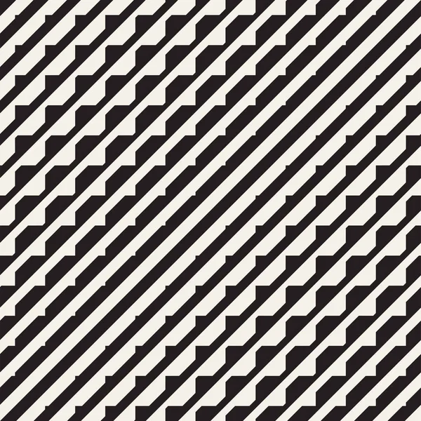 Vector naadloze zwarte en witte lijnen raster halftoonpatroon. Abstracte geometrische achtergrondontwerp. — Stockvector