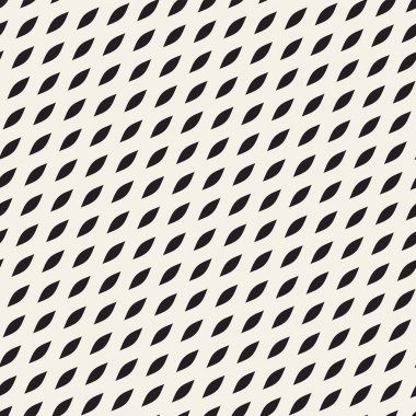 Desen vektör sorunsuz siyah ve beyaz dalgalı çizgiler. Geometrik arka plan