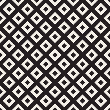 Şık çizgiler kafes. Etnik tek renkli doku. Geometrik arka plan tasarlamak. Vektör seamless modeli.