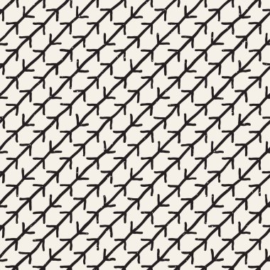 Elle çizilmiş stil etnik seamless modeli. Siyah ve beyaz soyut grungy geometrik arka plan.