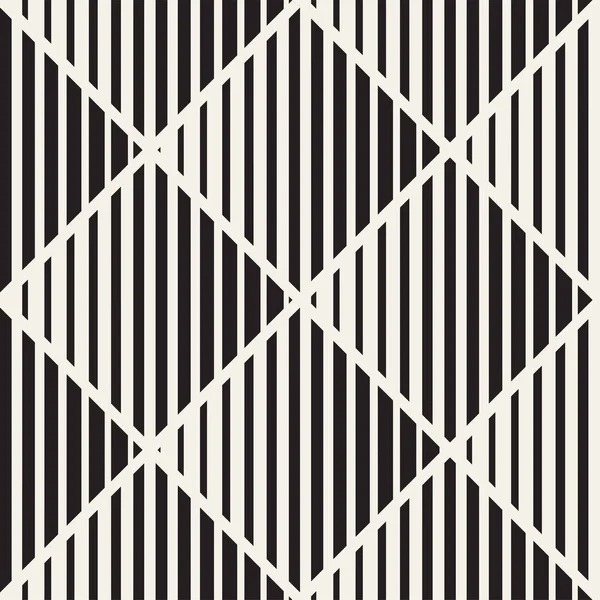 Padrão de grade de linhas de meio-tom preto e branco sem costura vetorial. Projeto de fundo geométrico abstrato . — Vetor de Stock