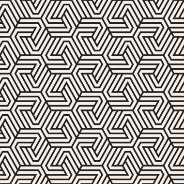 Vektör sorunsuz soyut şekiller desen. Modern şık çizgiler doku. Geometrik fayans yinelenen