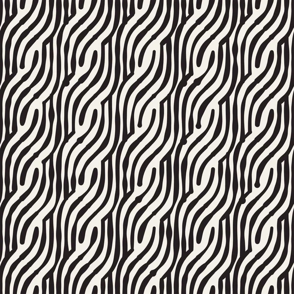 Elle çizilmiş çizgili seamless modeli darbeleri döşeme ile. Soyut serbest doku için yazdırma