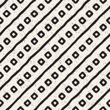 Elle çizilmiş stil etnik seamless modeli. Siyah ve beyaz soyut grungy geometrik arka plan.