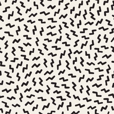 Dikişsiz soyut geometrik desen retro memphis tarzı. Scatteres şekiller arka plan vektör.