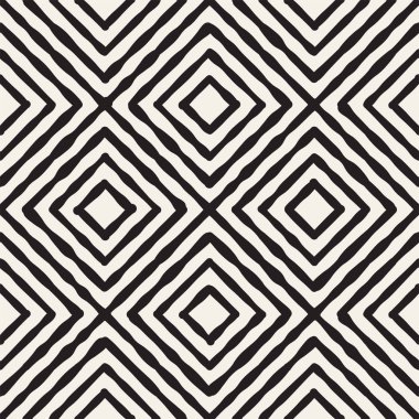 Elle çizilmiş çizgili seamless modeli darbeleri döşeme ile. Soyut serbest doku için yazdırma