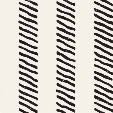 Elle çizilmiş stil seamless modeli. Soyut geometrik döşeme arka plan siyah ve beyaz. Vektör doodle hat kafes