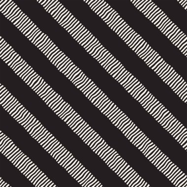 Elle çizilmiş çizgiler seamless modeli. Soyut geometrik döşeme arka plan. FreeHand siyah beyaz doku.