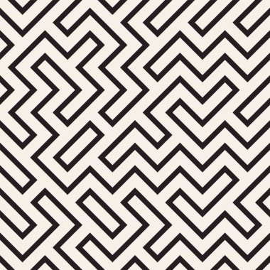 Düzensiz labirent hat kafes. Geometrik arka plan tasarlamak. Vektör seamless modeli.