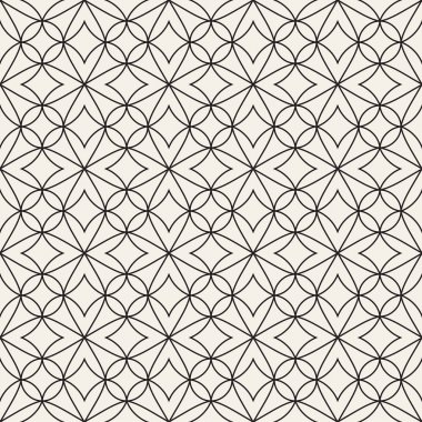 Vektör seamless modeli. Modern şık doku. Geometrik çizgili süsleme. Tek renkli kafes