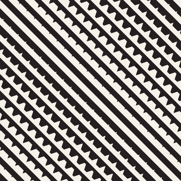 Vektor nahtlose schwarze und weiße Halbtonlinien Muster. abstraktes geometrisches Retro-Hintergrunddesign. — Stockvektor